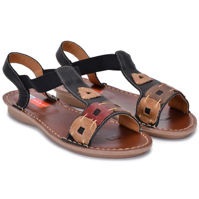 Sandalia Feminino Couro Jade F... - ZAFO