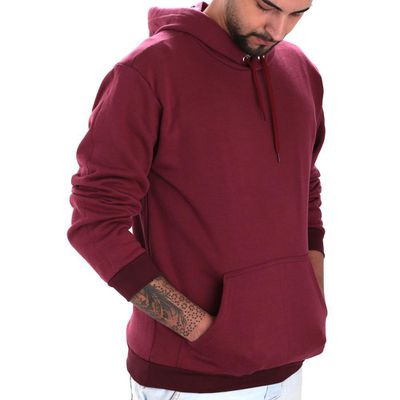 Moleton Masculino Canguru Liso Capuz Cordão Flanelado - 201 Roxa (0100) - ZAFO