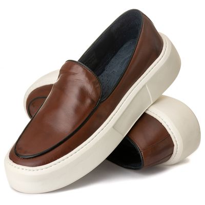 Sapato Masculino Everest Costura Solado Confort Mouro - 1953 Mouro - ZAFO