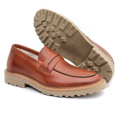 Sapato Masculino Florenza Confort Café - 1944 Café - ZAFO