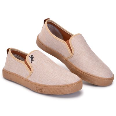 Tenis Masculino Urban Flap Solado Flex Jam Ultra-Macio - 102 Bege Claro - ZAFO