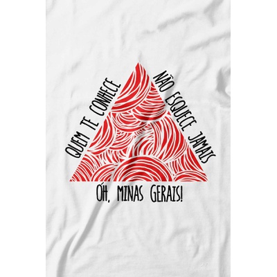 Camiseta Oh Minas Gerais! 100% algodão, 100% Minas Gerais.
