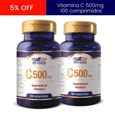 Vitamina C 500 mg Vitgold Kit 2x 100 comp