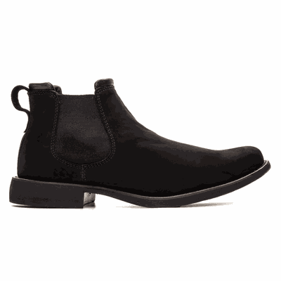 BOTA CHELSEA ALMOFADADA COURO NOBUCK PRETO - COUROWEST