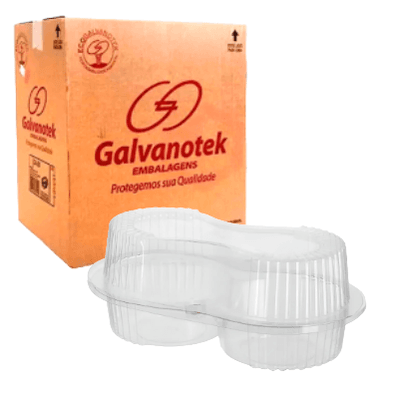 Embalagem Plástica para Muffins/Bolinhos G 14 - GALVANOTEK