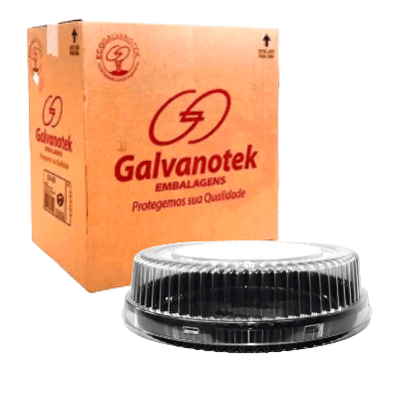 Embalagem Plástica para Bolos G 32 MB PRETA - GALVANOTEK