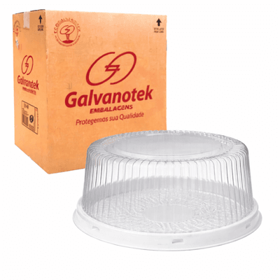 Embalagem Plástica para Bolos G 32 MM Branco - GALVANOTEK 