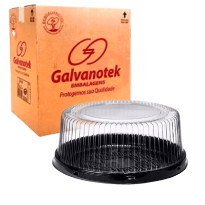 Embalagem Plástica para Bolos G 32 MM Preto- GALVANOTEK 