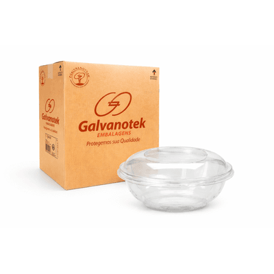 Embalagem Plástica Saladeira G 682 - GALVANOTEK - Caixa 100 unidades