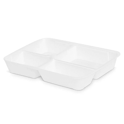 Bandeja Térmica HF 100/4 Sem Tampa 1.100ml - 100 unidades