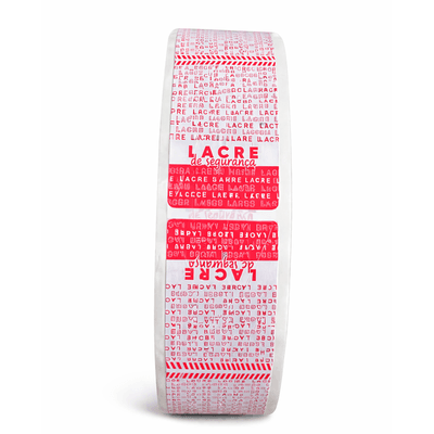 Lacre de Segurança 30 x 90 Vermelho - 500 unidades