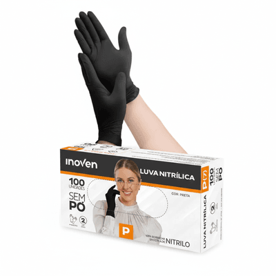 Luva Nitrílica - 100 unidades