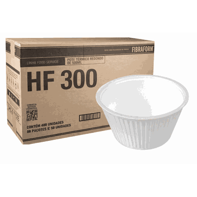 Pote Iso HF 300 - 400 UNIDADES - FIBRAFORM
