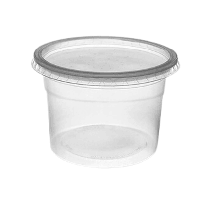 Pote Redondo Descartável 250 ml - 25 unidades