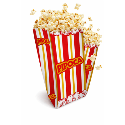 Saco de Pipoca Impresso - Pacote 100 unidades