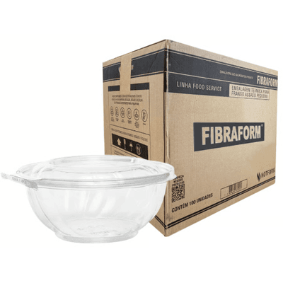 Embalagem Plástica Saladeira F261 - FIBRAFORM - Caixa 100 unidades