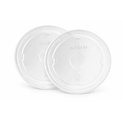 Tampa Para Copo de Isopor 180 ml - Pacote 50 unidades 