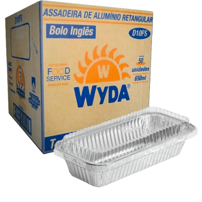 Bandeja Alumínio C/ Tampa Pet - WYDA - 50 unidades