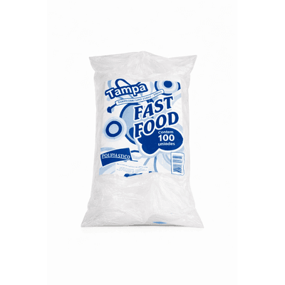 Tampa Plástica Sem Furo 300/330 ml - Pacote 100 unidades - RIOPLASTIC