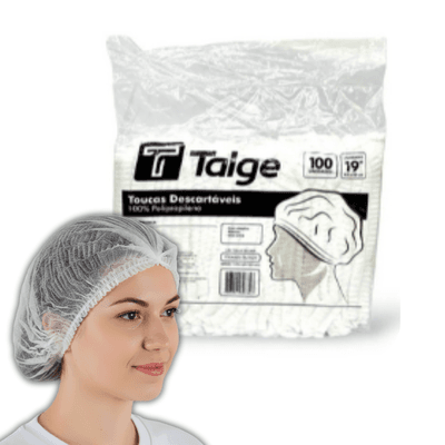 Touca Descartável - 100 unidades