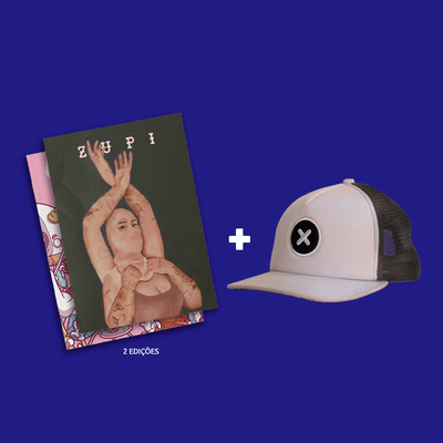 Kit 2 Revistas Zupi + Boné PS X