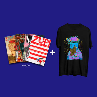 Kit 4 Revistas Zupi + Camiseta PS Barba