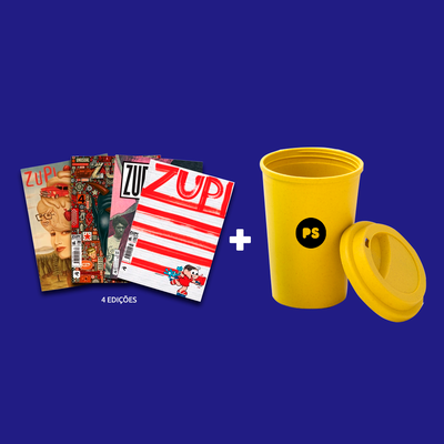 Kit 4 Revistas Zupi + Copo PS Bambu