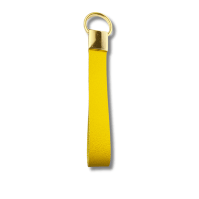 Chaveiro em Couro Legítimo - Amarelo - Cris Santos