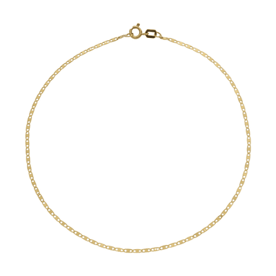 Tornozeleira De Ouro 18k Piastrine De 1,6mm Com 24cm - 100944 - Fábrica do Ouro ®️