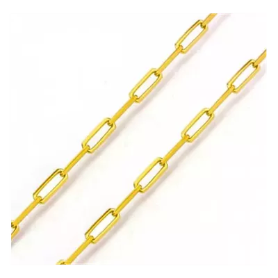 Corrente De Ouro 18k Cartie Longa De 2,5mm Com 60cm - 103042 - Fábrica do Ouro ®️