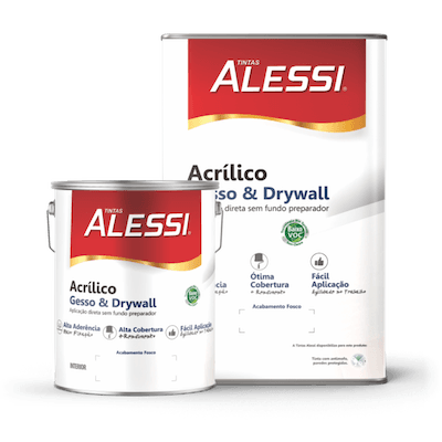 Alessi Acrilico Fosco Gesso & Drywall Branco 3,6L