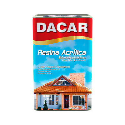 Dacar resina acrílica base água 18l