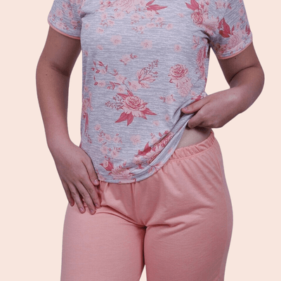 Pijama Feminino Paula Salmão em PV - 4016.404 - Gilda Moda Íntima