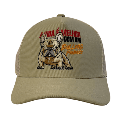 BONÉ IDR TRUCKER ABA CURVA OFICIAL- A VIDA É MELHO... - IDR DOG SHOP