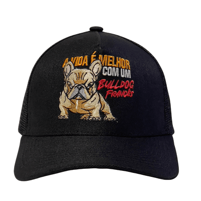 BONÉ IDR TRUCKER ABA CURVA OFICIAL- A VIDA É MELHO... - IDR DOG SHOP