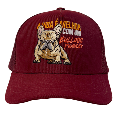 BONÉ IDR TRUCKER ABA CURVA OFICIAL- A VIDA É MELHO... - IDR DOG SHOP