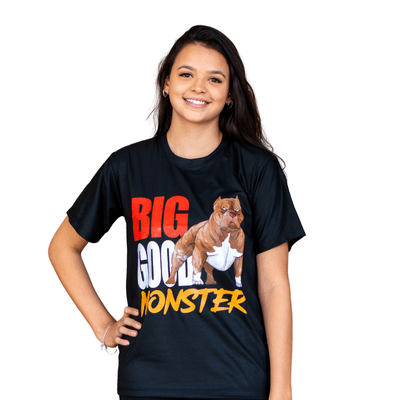 CAMISETA BIG GOOD MONSTER-PRETA - IDR DOG SHOP
