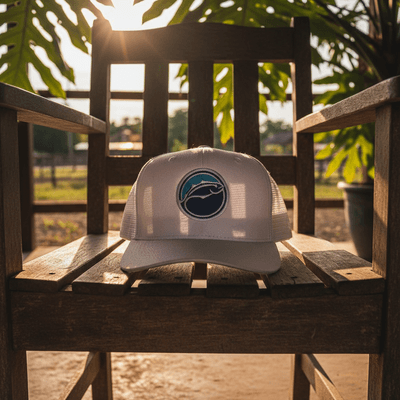 Boné Rancho do Matuto Patch Bordado Premium Tela Respirável Proteção - Branco