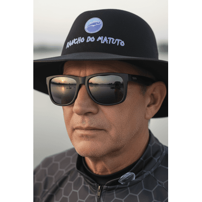 Chapéu Rancho do Matuto em Feltro Aba Alongada Silk Moda Natanzinho - Preto