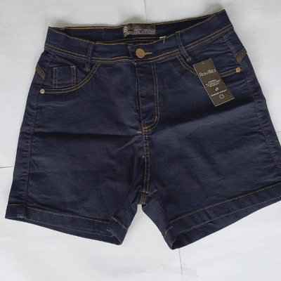 Shorts Feminino - Jeans Escuro Curto - LUJO MODAS