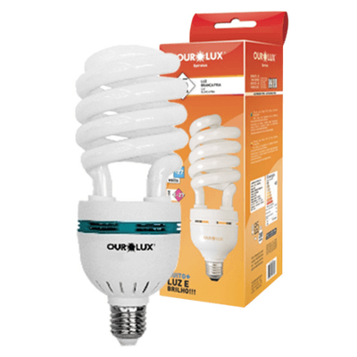 LÂMPADA ESPIRAL 4U 45W 220V BRANCA 4261 - OUROLUX