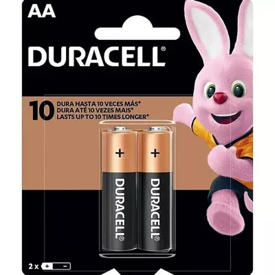 PILHA DURACELL AA PACOTE C/2