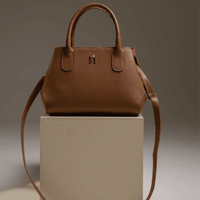 Bolsa em Couro Cor Doce de Leite Alessandra - MONALOVERS