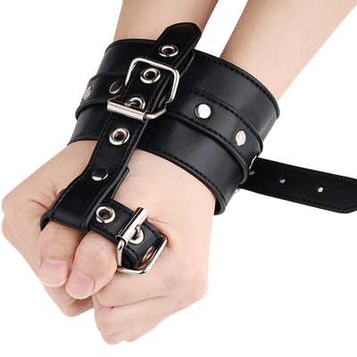 Algema em Couro Sintético com Detalhes em Metal pa... - Q Charme