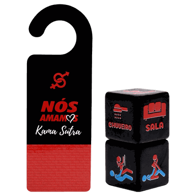 Aviso de Porta Kama Sutra Hetero Diversao Ao Cubo - Q Charme