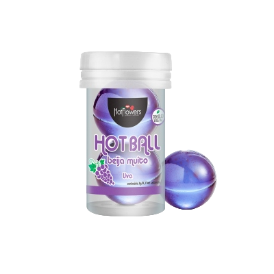 Bolinha Hot Ball Beija Muito Duplo Uva - Q Charme