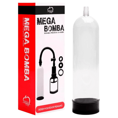 Bomba Peniana Manual com 3 Anéis - Q Charme