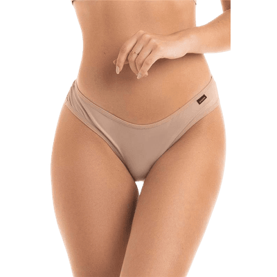 Calcinha Básica Lisa Fio Conforto Chocolate M (42) - Q Charme