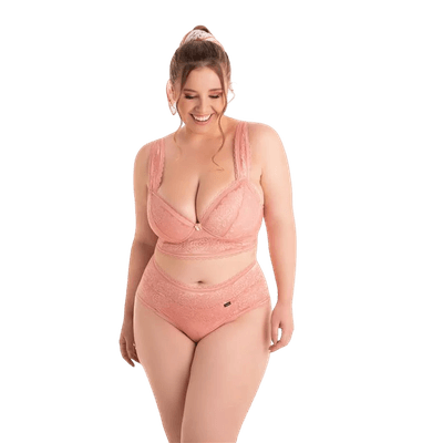 Calcinha Fio Dental Em Renda Rosa Perla 1914 52 (EGG)