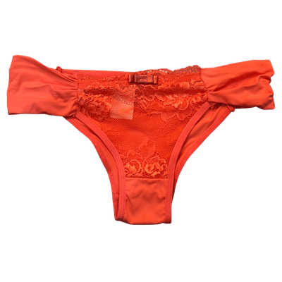Calcinha Tanga Conforto Laranja P (40) - Q Charme